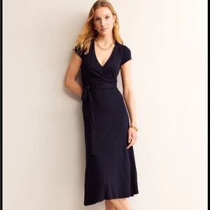 Boden Joanna Navy Wrap Dress